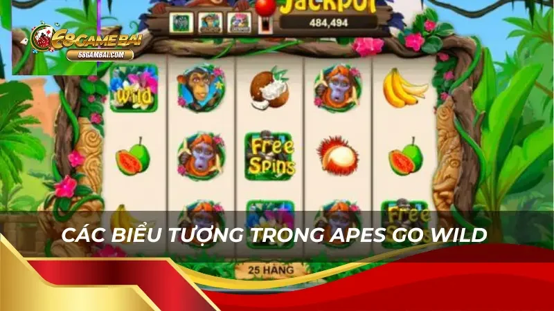 Các biểu tượng chức năng trong Apes Go Wild