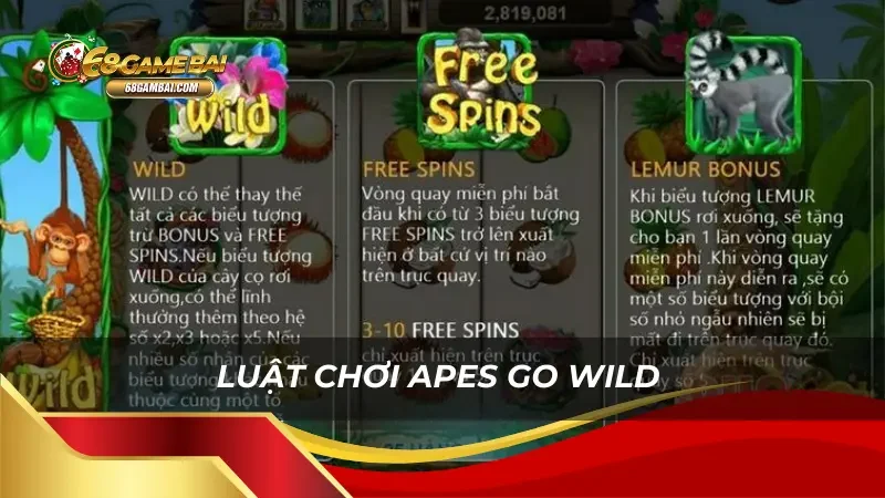 Luật chơi Apes Go Wild